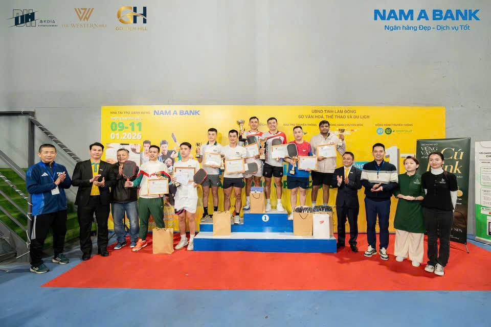 GIẢI ĐẤU PICKLEBALL LÂM ĐỒNG MỞ RỘNG - TRANH CÚP NAM Á BANK 2025