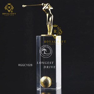 CÚP GOLF NGHỆ THUẬT KIM LOẠI PHỐI PHA LÊ - RG - GC1028 